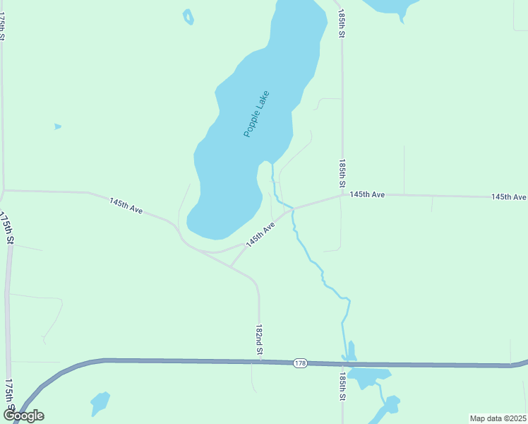 map of restaurants, bars, coffee shops, grocery stores, and more near 18372 145th Avenue in Jim Falls