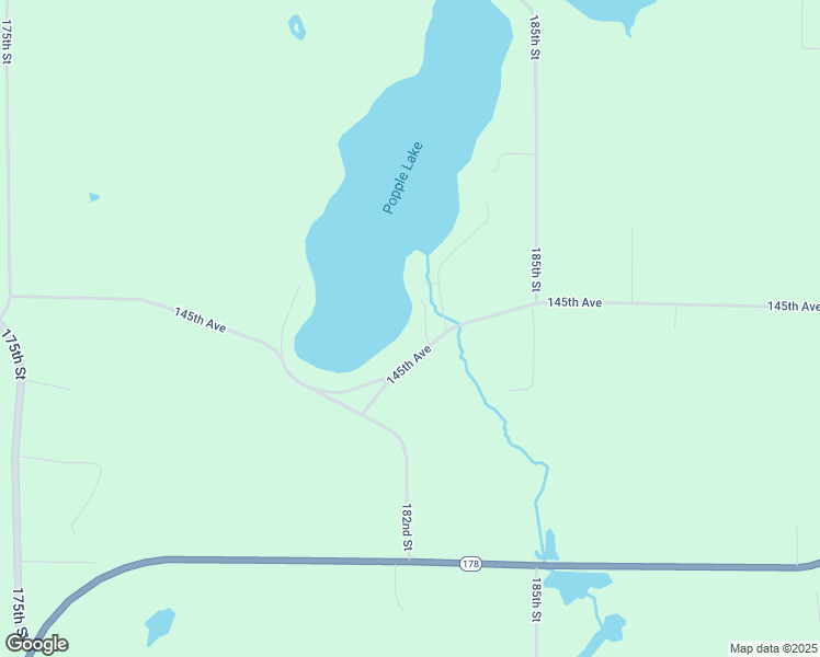 map of restaurants, bars, coffee shops, grocery stores, and more near 18372 145th Avenue in Jim Falls