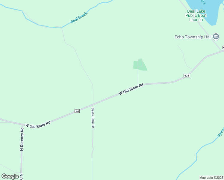 map of restaurants, bars, coffee shops, grocery stores, and more near 3780 West Old State Road in Central Lake