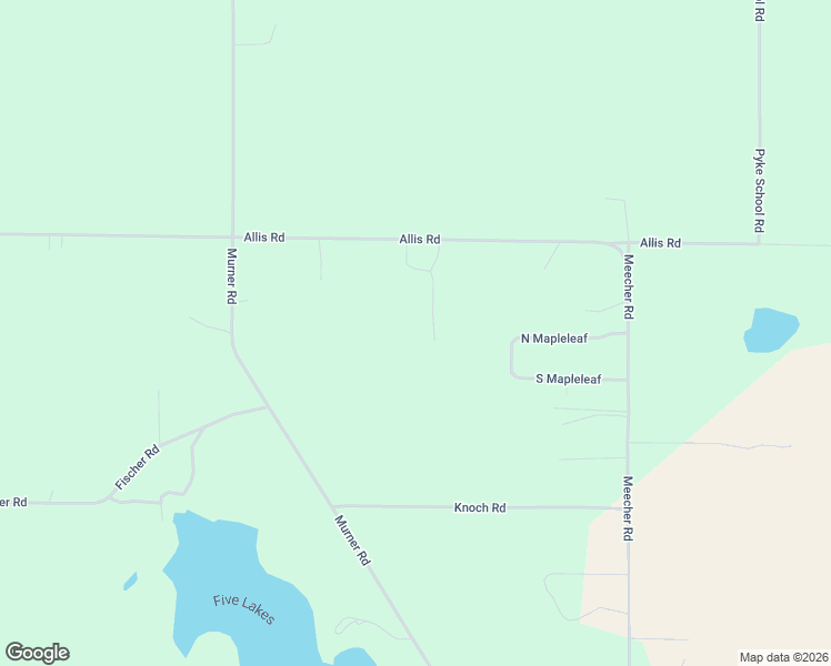 map of restaurants, bars, coffee shops, grocery stores, and more near 1741 Allis Road in Gaylord