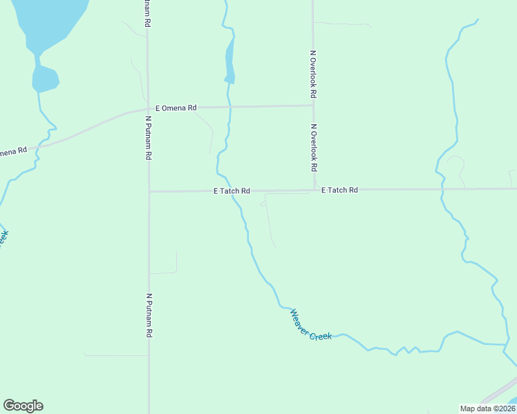 map of restaurants, bars, coffee shops, grocery stores, and more near 11766 East Tatch Road in Omena