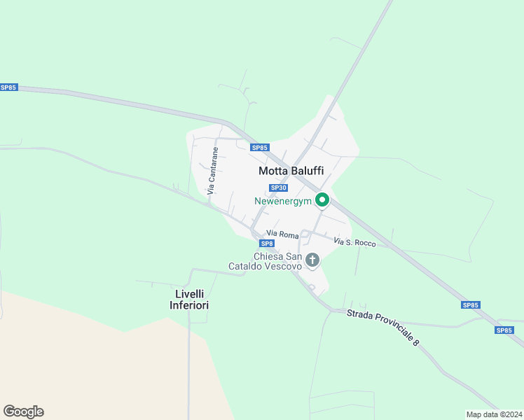 map of restaurants, bars, coffee shops, grocery stores, and more near Strada Provinciale 30 in Motta Baluffi