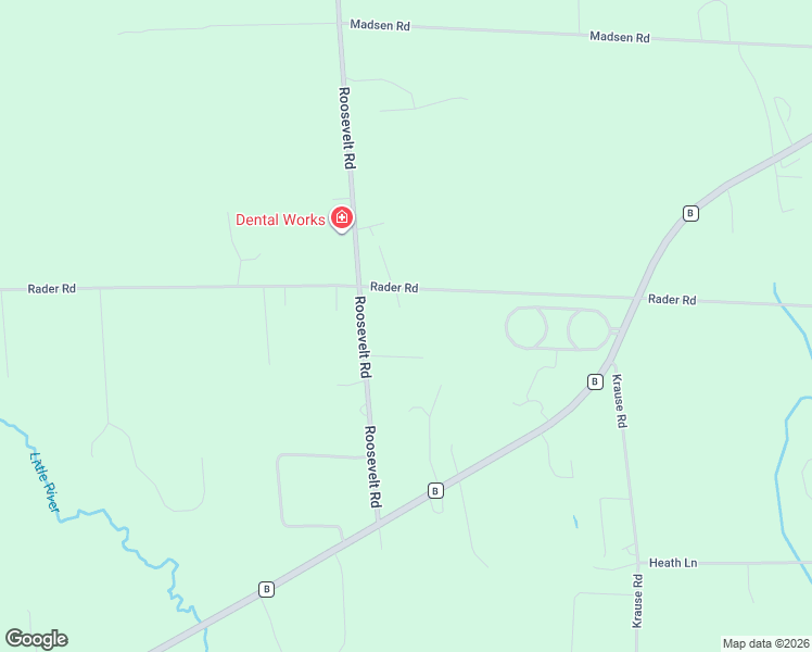 map of restaurants, bars, coffee shops, grocery stores, and more near 2656 Roosevelt Road in Marinette