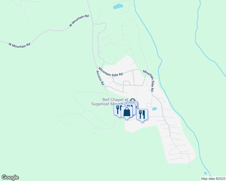 map of restaurants, bars, coffee shops, grocery stores, and more near 713 Birchwood Lane in Carrabassett Valley