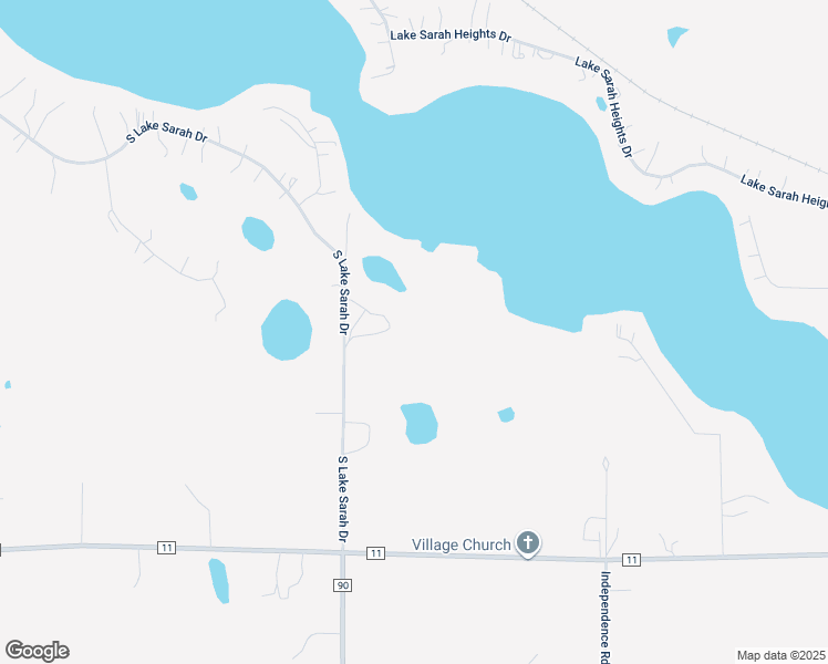 map of restaurants, bars, coffee shops, grocery stores, and more near 4364 South Lake Sarah Drive in Independence