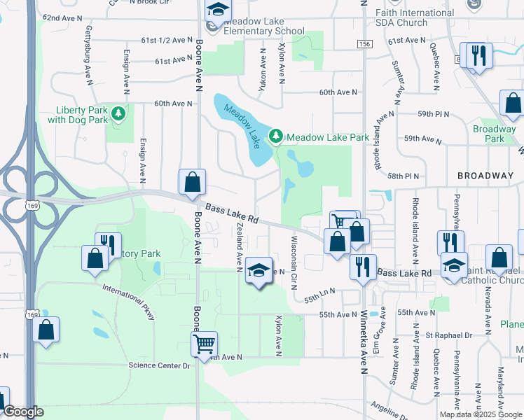 map of restaurants, bars, coffee shops, grocery stores, and more near in New Hope