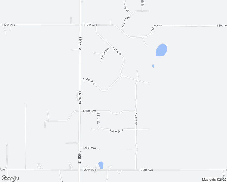 map of restaurants, bars, coffee shops, grocery stores, and more near 1425 136th Avenue in New Richmond