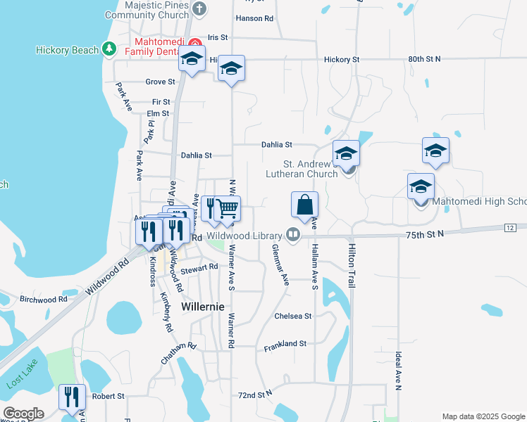 map of restaurants, bars, coffee shops, grocery stores, and more near 184 Greenwood Street in Saint Paul
