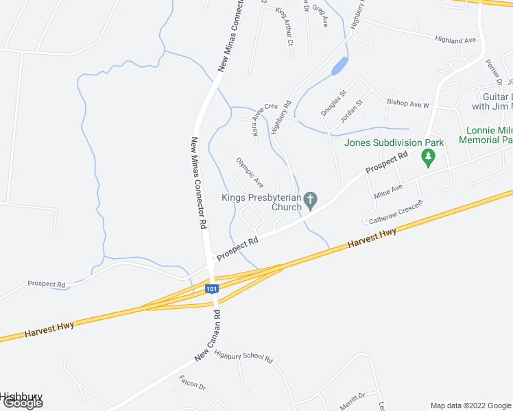 map of restaurants, bars, coffee shops, grocery stores, and more near 10 Rembec Drive in New Minas