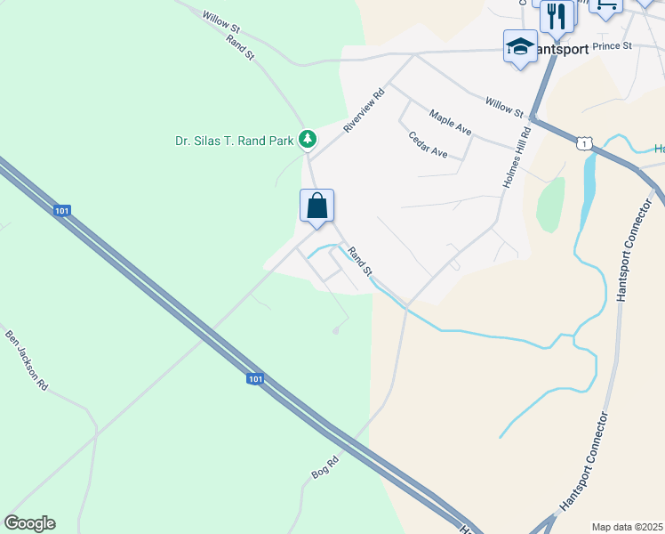 map of restaurants, bars, coffee shops, grocery stores, and more near 10 Faulkner Drive in Hantsport