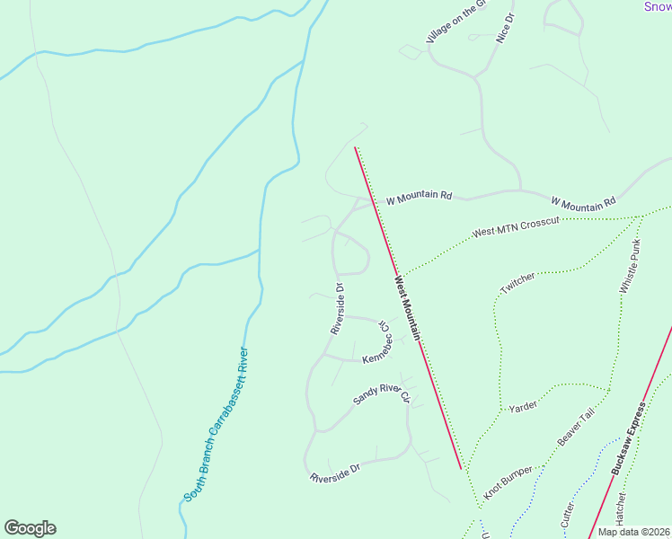 map of restaurants, bars, coffee shops, grocery stores, and more near 6001 penobscot Circle in Carrabassett Valley