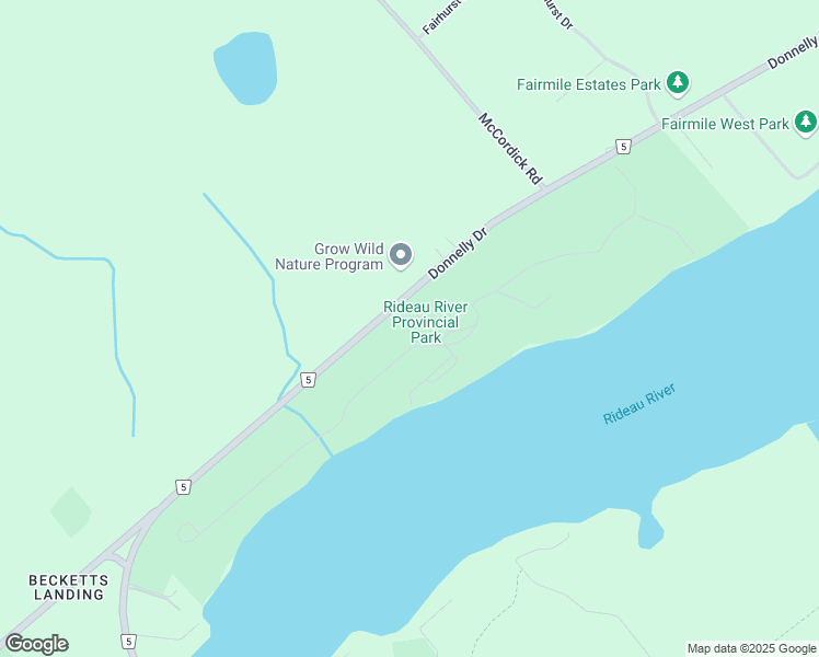 map of restaurants, bars, coffee shops, grocery stores, and more near 2680 Donnelly Drive in Kemptville