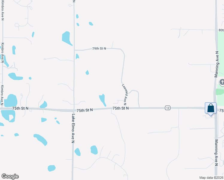 map of restaurants, bars, coffee shops, grocery stores, and more near 7750 Leeward Avenue North in Stillwater