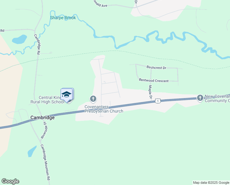 map of restaurants, bars, coffee shops, grocery stores, and more near 32 Kinsman Avenue in Cambridge