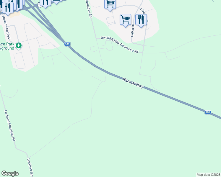 map of restaurants, bars, coffee shops, grocery stores, and more near 260 Harrington Road in Coldbrook