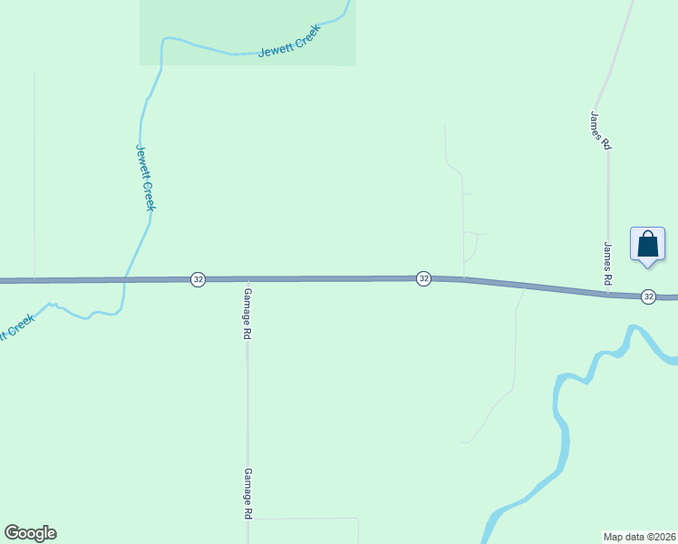 map of restaurants, bars, coffee shops, grocery stores, and more near 17278-17280 Highway 32 in Hillman