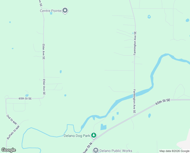 map of restaurants, bars, coffee shops, grocery stores, and more near 6255 Southeast Farmington Avenue in Delano