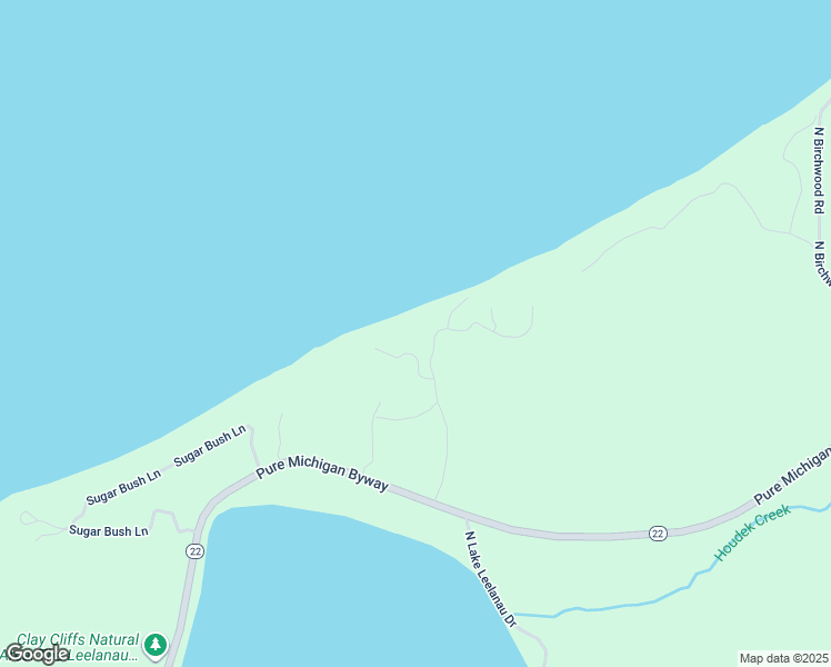 map of restaurants, bars, coffee shops, grocery stores, and more near 5415-5421 North Old Trail Road in Leelanau