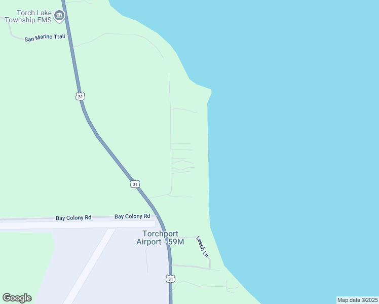 map of restaurants, bars, coffee shops, grocery stores, and more near 1748 Moulton Road in Kewadin