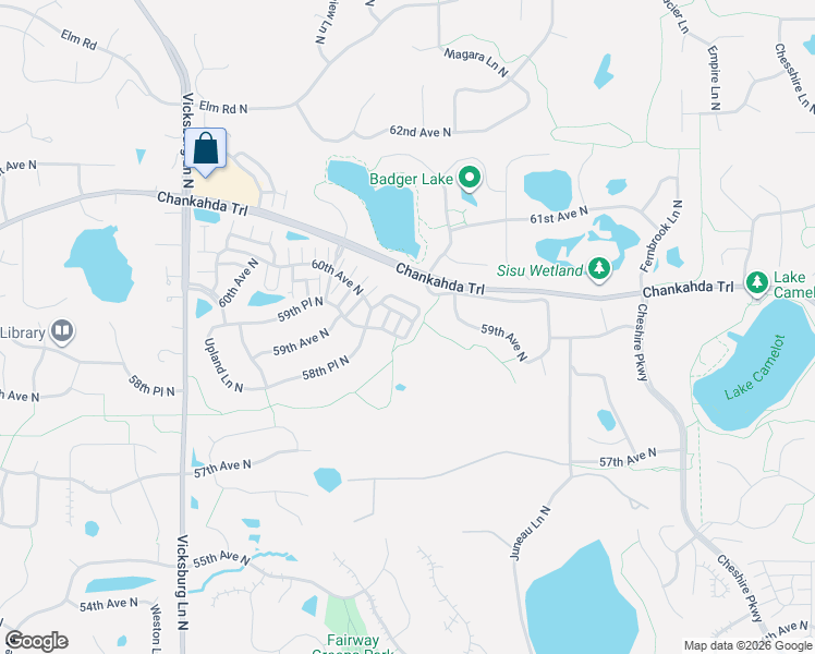 map of restaurants, bars, coffee shops, grocery stores, and more near 15211 60th Avenue North in Plymouth