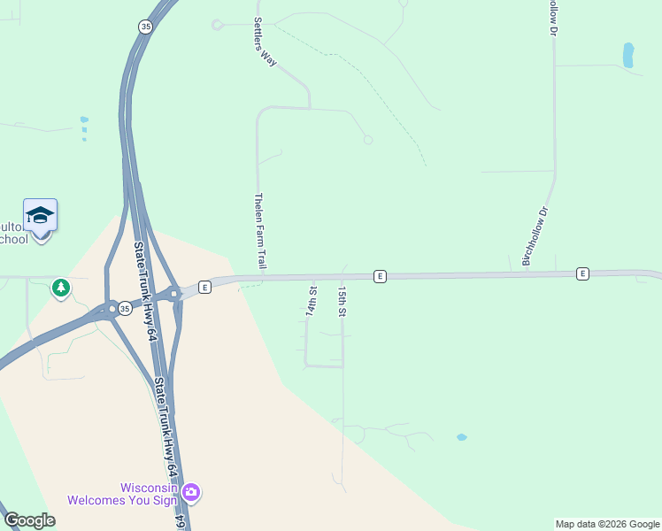 map of restaurants, bars, coffee shops, grocery stores, and more near 142 County Road E in Houlton
