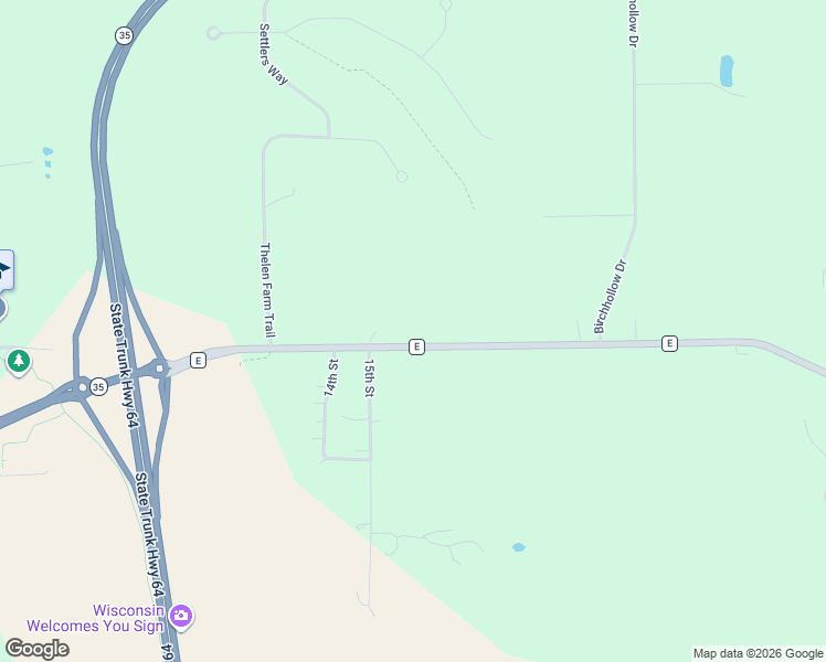 map of restaurants, bars, coffee shops, grocery stores, and more near 158 County Road E in Houlton