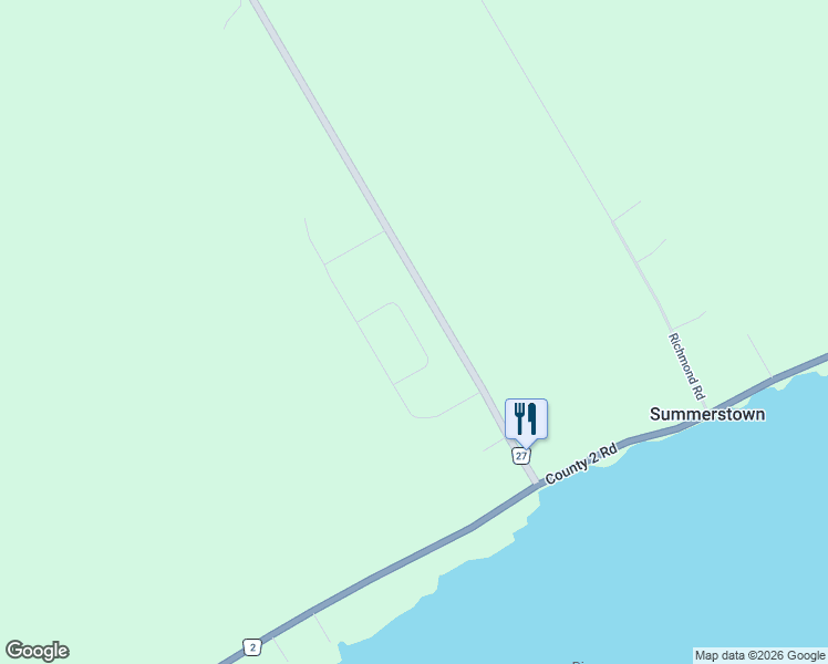 map of restaurants, bars, coffee shops, grocery stores, and more near James Crescent in Stormont, Dundas and Glengarry United Counties