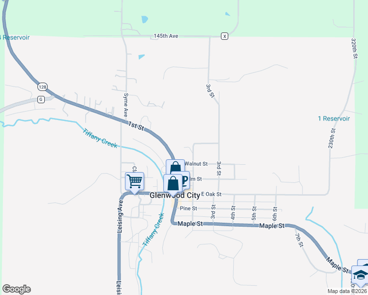 map of restaurants, bars, coffee shops, grocery stores, and more near 718 2nd St in Glenwood City