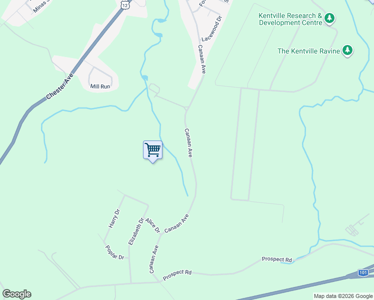 map of restaurants, bars, coffee shops, grocery stores, and more near 363 Canaan Avenue in Kentville