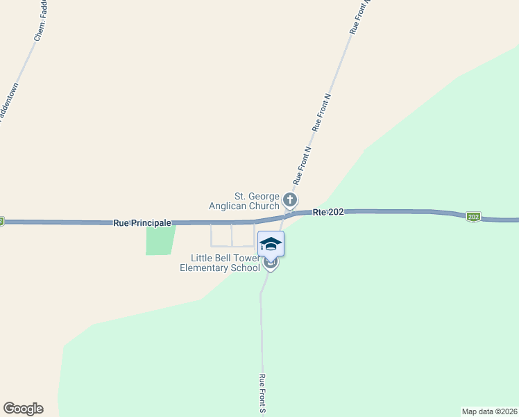 map of restaurants, bars, coffee shops, grocery stores, and more near 617 Rue Champlain in Saint-Georges-de-Clarenceville