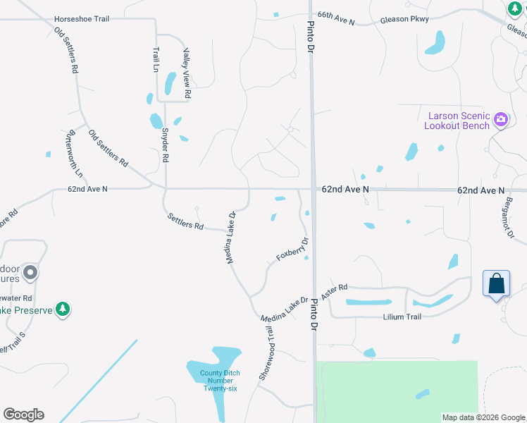 map of restaurants, bars, coffee shops, grocery stores, and more near 4740 Medina Lake Drive in Medina