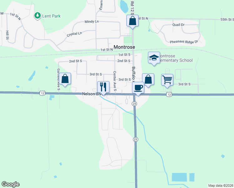 map of restaurants, bars, coffee shops, grocery stores, and more near in Montrose
