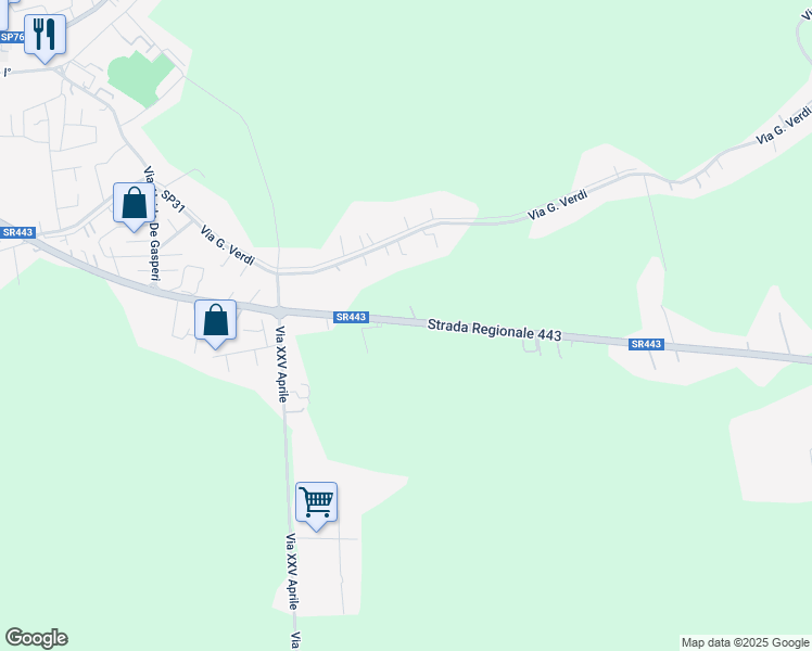 map of restaurants, bars, coffee shops, grocery stores, and more near 98 Via Zona Industriale in Villadose