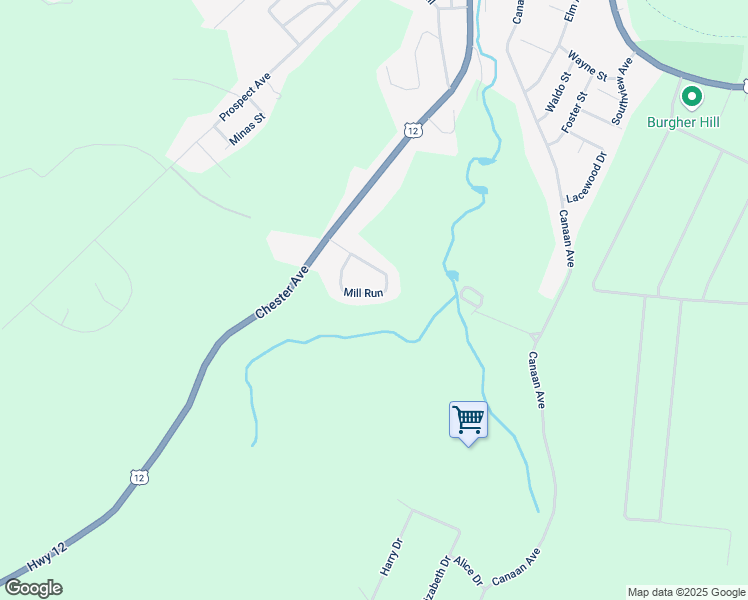 map of restaurants, bars, coffee shops, grocery stores, and more near 25 Mill Run in Kentville