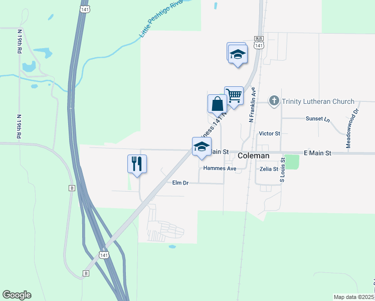 West Main Street, Coleman WI Walk Score