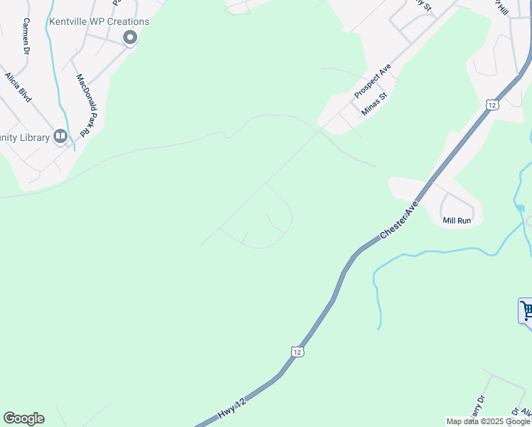 map of restaurants, bars, coffee shops, grocery stores, and more near 45 White Tail Court in Kentville