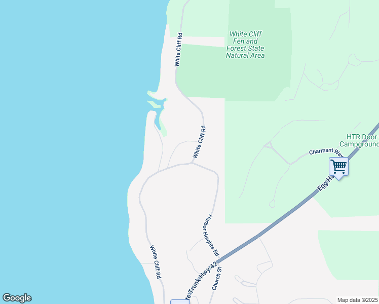 map of restaurants, bars, coffee shops, grocery stores, and more near 8130 White Cliff Road in Egg Harbor