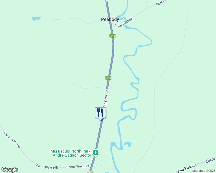map of restaurants, bars, coffee shops, grocery stores, and more near 390 Route de Mansonville in Mansonville