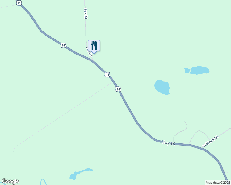 map of restaurants, bars, coffee shops, grocery stores, and more near 5124 Highway 14 in Upper Nine Mile River