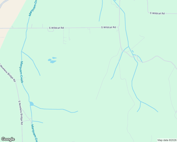 map of restaurants, bars, coffee shops, grocery stores, and more near 9900 South Wildcat Road in Molalla