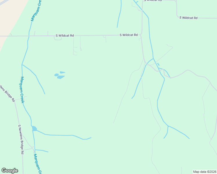 map of restaurants, bars, coffee shops, grocery stores, and more near 9900 South Wildcat Road in Molalla