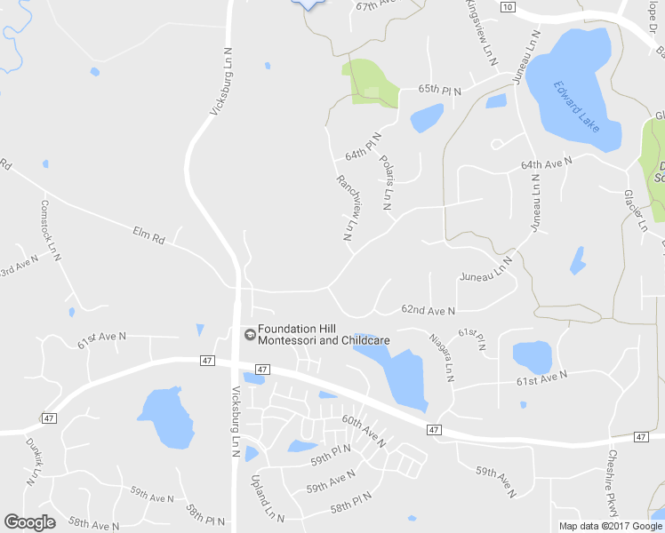 map of restaurants, bars, coffee shops, grocery stores, and more near 15504 Elm Road in Osseo