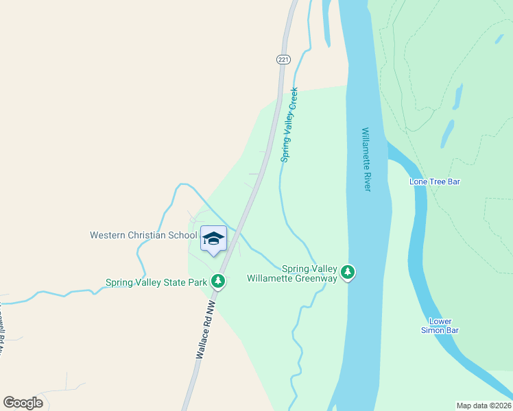 map of restaurants, bars, coffee shops, grocery stores, and more near 9190 Wallace Road Northwest in Salem