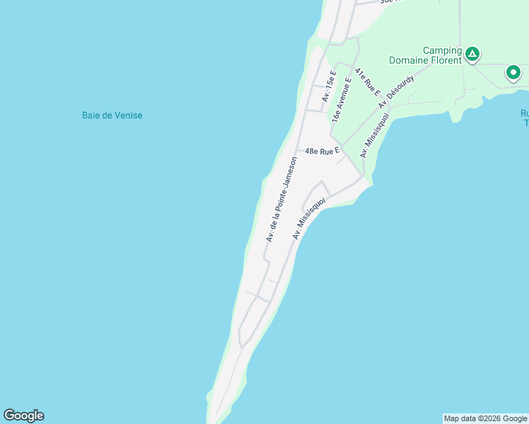 map of restaurants, bars, coffee shops, grocery stores, and more near 525 Avenue de la Pointe-Jameson in Venise-en-Québec