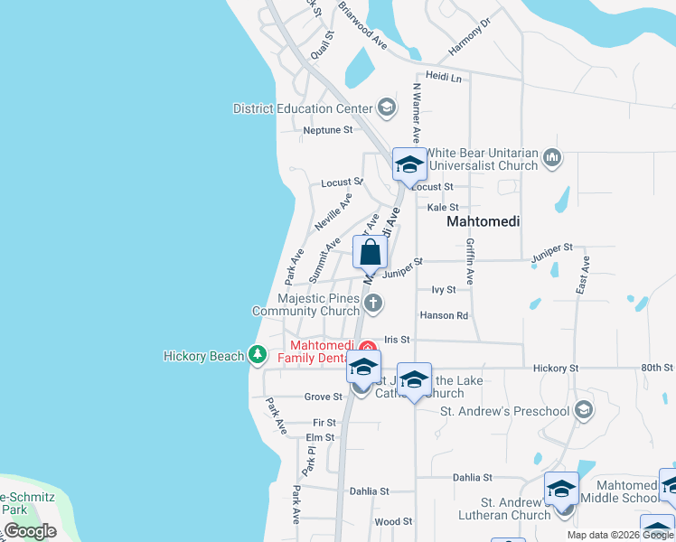 map of restaurants, bars, coffee shops, grocery stores, and more near 80 Juniper Street in Saint Paul