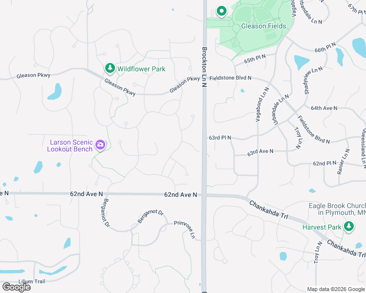 map of restaurants, bars, coffee shops, grocery stores, and more near 19148 63rd Avenue North in Corcoran