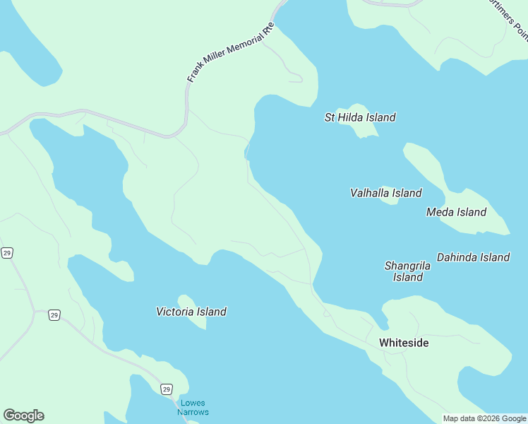 map of restaurants, bars, coffee shops, grocery stores, and more near 1063 Whiteside Road in Port Carling