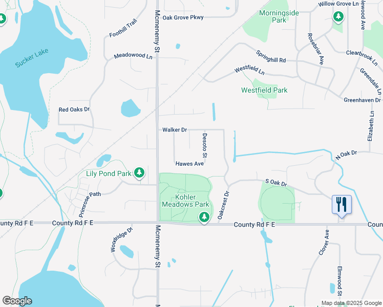 map of restaurants, bars, coffee shops, grocery stores, and more near 4218 Clark Circle in Vadnais Heights