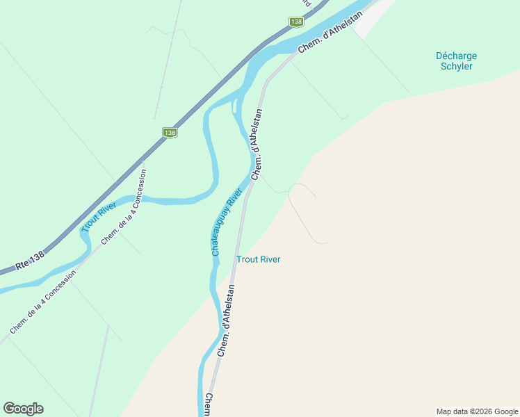 map of restaurants, bars, coffee shops, grocery stores, and more near 2053 Chemin d'Athelstan in Montérégie