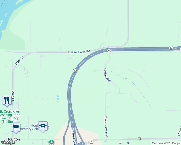 map of restaurants, bars, coffee shops, grocery stores, and more near in Houlton